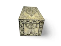 Kist bone inlay wit/zwart