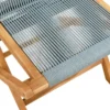 Klapstoel Teak Handgemaakt-steel blue