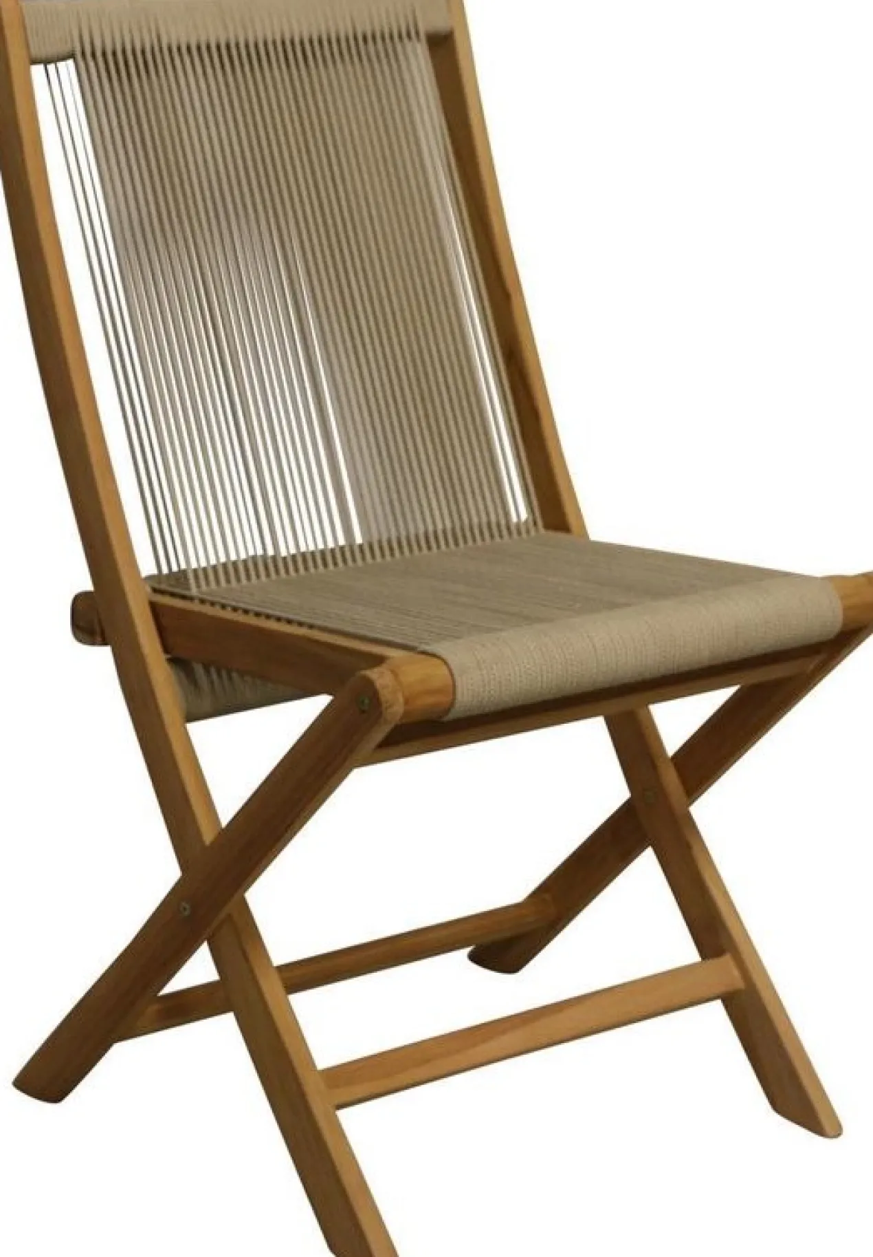 Klapstoel Teak Rope-Taupe