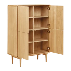 Kledingkast Mels naturel 140x45 cm