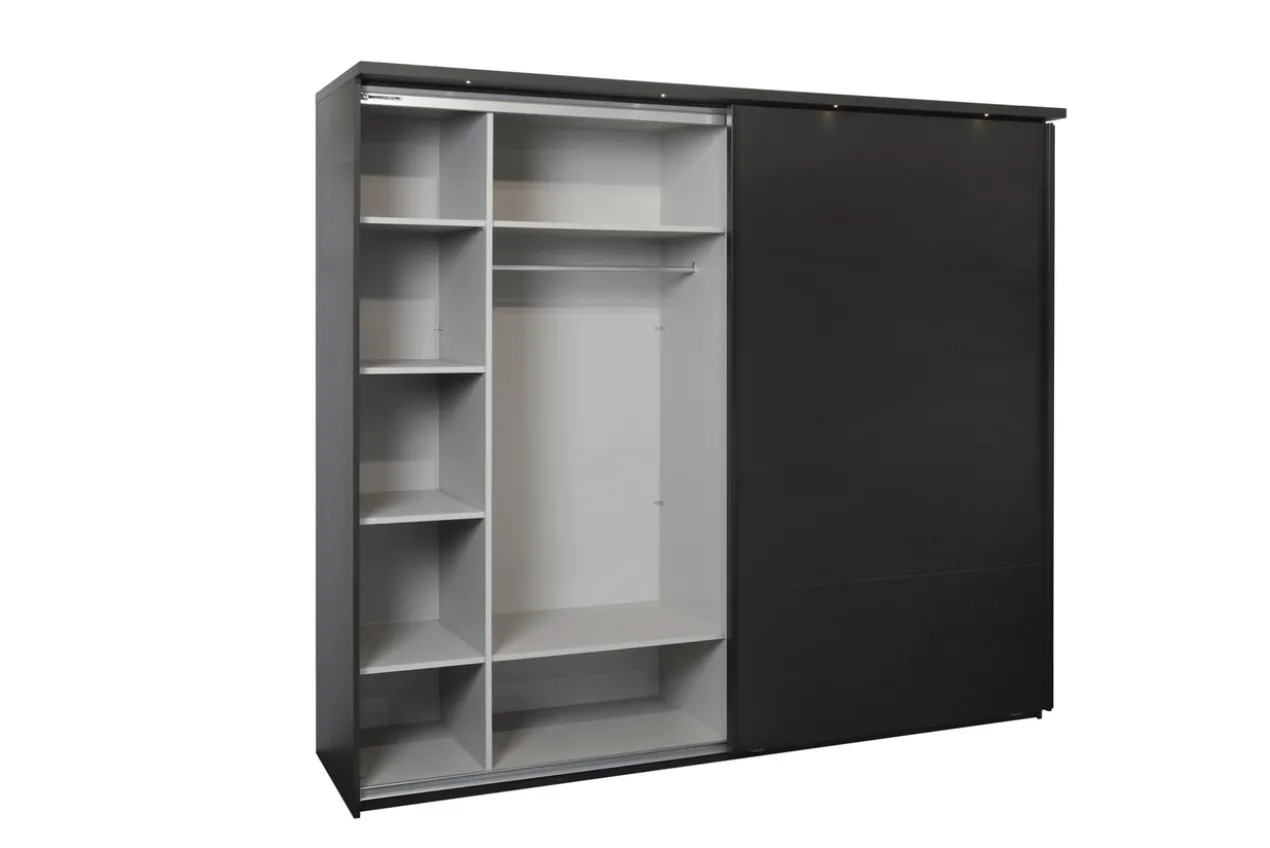 Kledingkast Nox 217 x 221 x 63 cm - Zwart