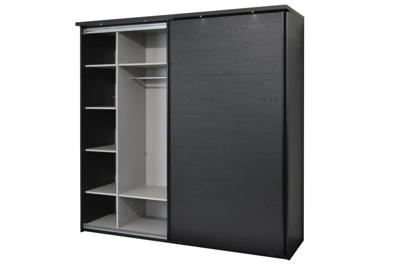 Kledingkast Nox 217 x 221 x 63 cm - Zwart