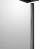 Kledingkast Nox 217 x 221 x 63 cm - Zwart + spiegeldeur