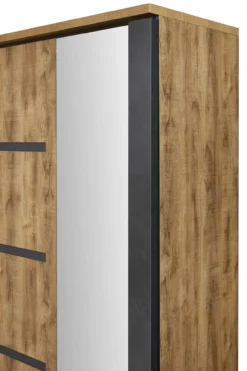 Kledingkast Tropix 217 x 221 x 63 cm - Mango fineer