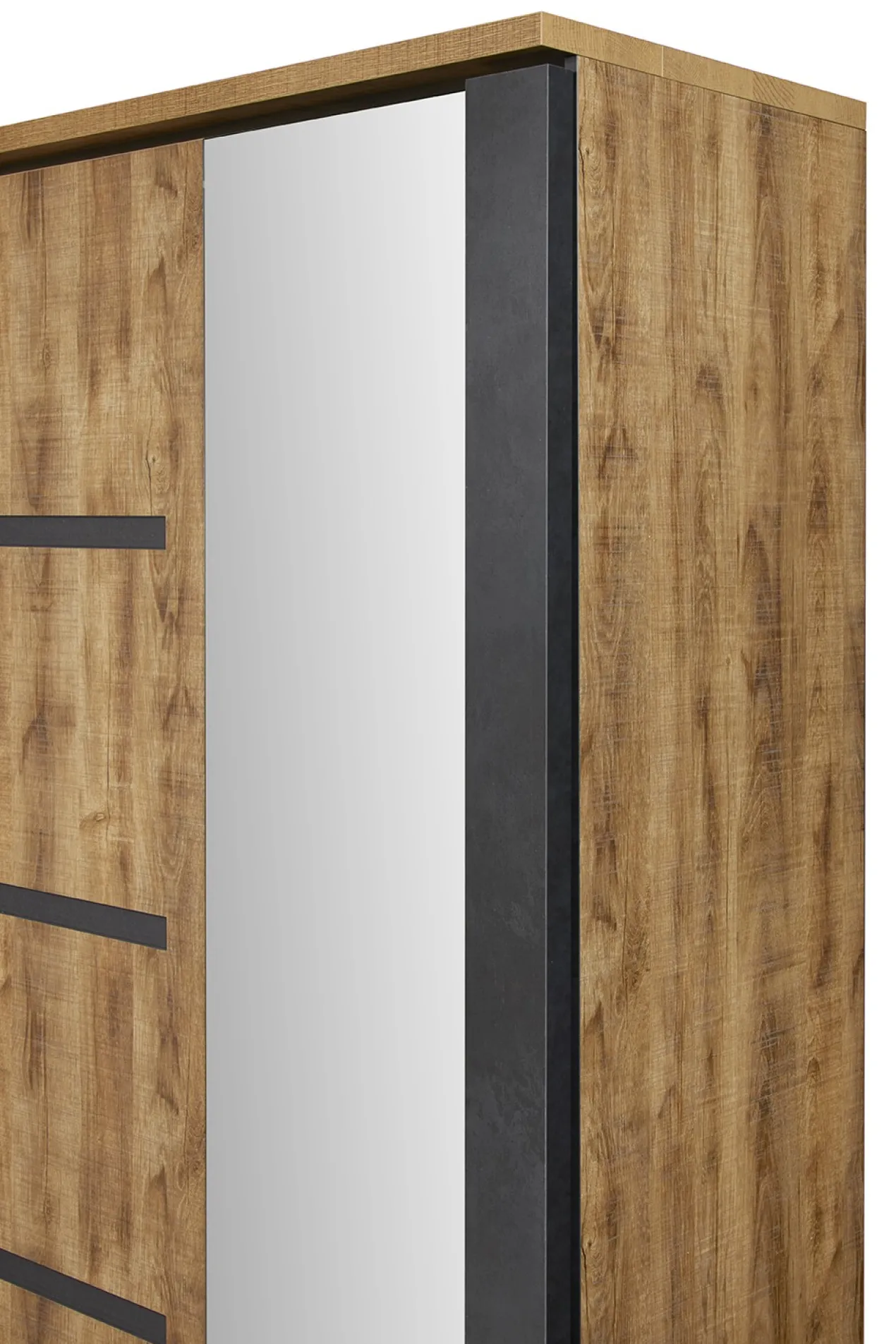Kledingkast Tropix 217 x 221 x 63 cm - Mango fineer