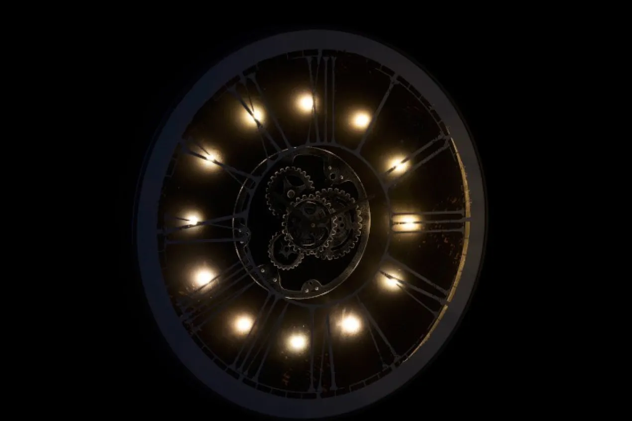 Klok Gregor met Led verlichting