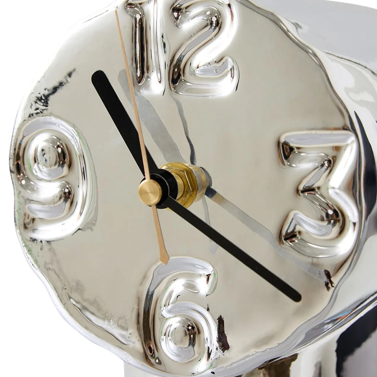 Klok Retro ceramic chrome