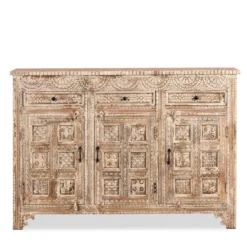 Kochi - Handgesneden Mangohouten Dressoir