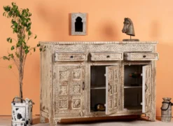 Kochi - Handgesneden Mangohouten Dressoir
