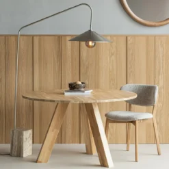 Korn vloerlamp metaal chroom