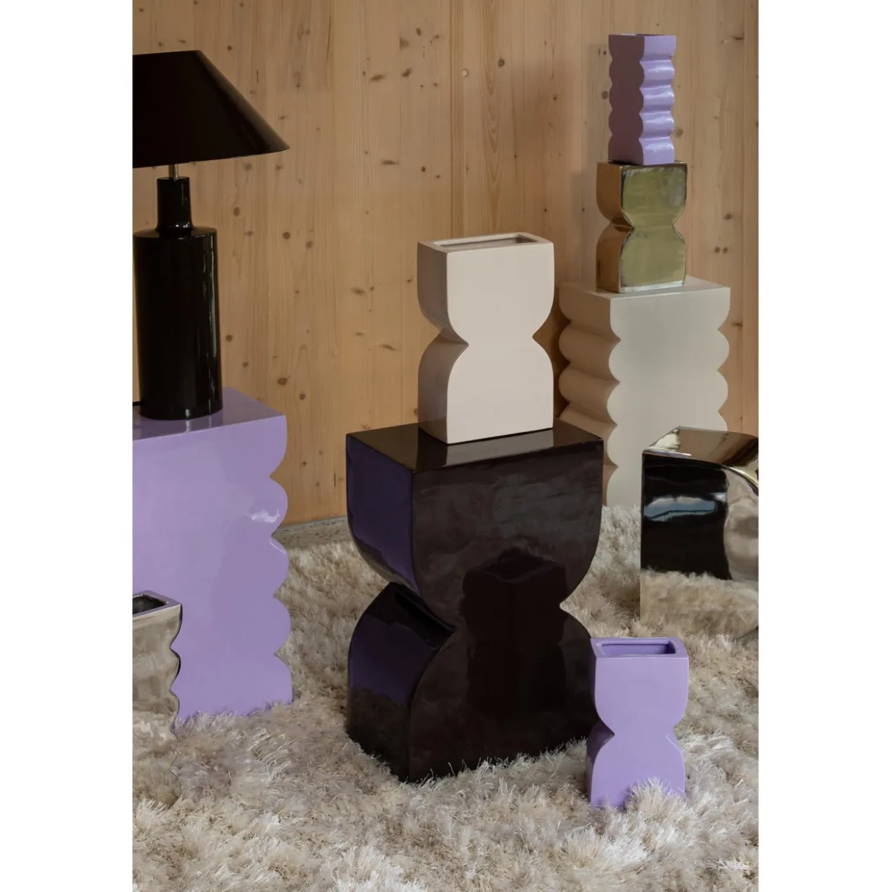 Kruk curves glanzend lilac