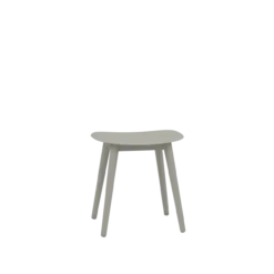 Kruk Fiber met grijs eiken onderstel grey