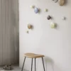Kruk Fiber met grijs stalen onderstel grey