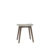Kruk Fiber Stool donker eiken onderstel ochre
