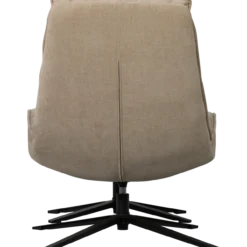 Kube draaifauteuil met hocker naturel