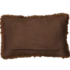 kussen bont 53x36 cm bruin