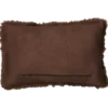 kussen bont 53x36 cm dark chocolate