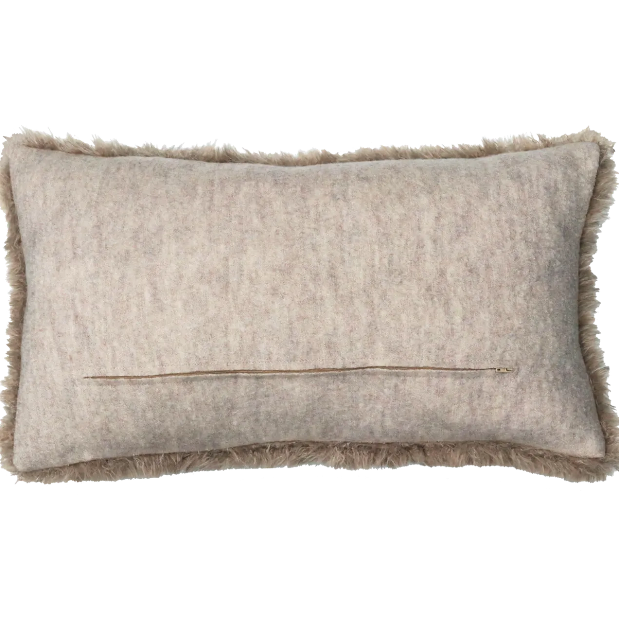 kussen bont 53x36 cm kiezel