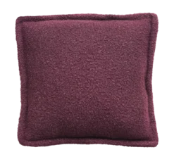 Kussen bouclé aubergine 55x55cm