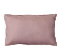 Kussen grof linnen oud roze 58x37cm