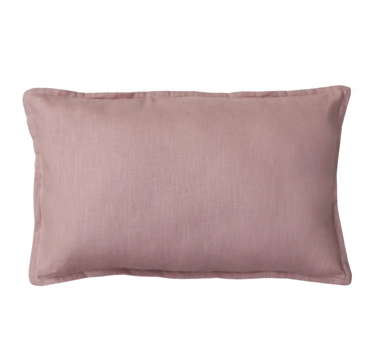 Kussen grof linnen oud roze 58x37cm