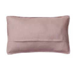 Kussen grof linnen oud roze 58x37cm