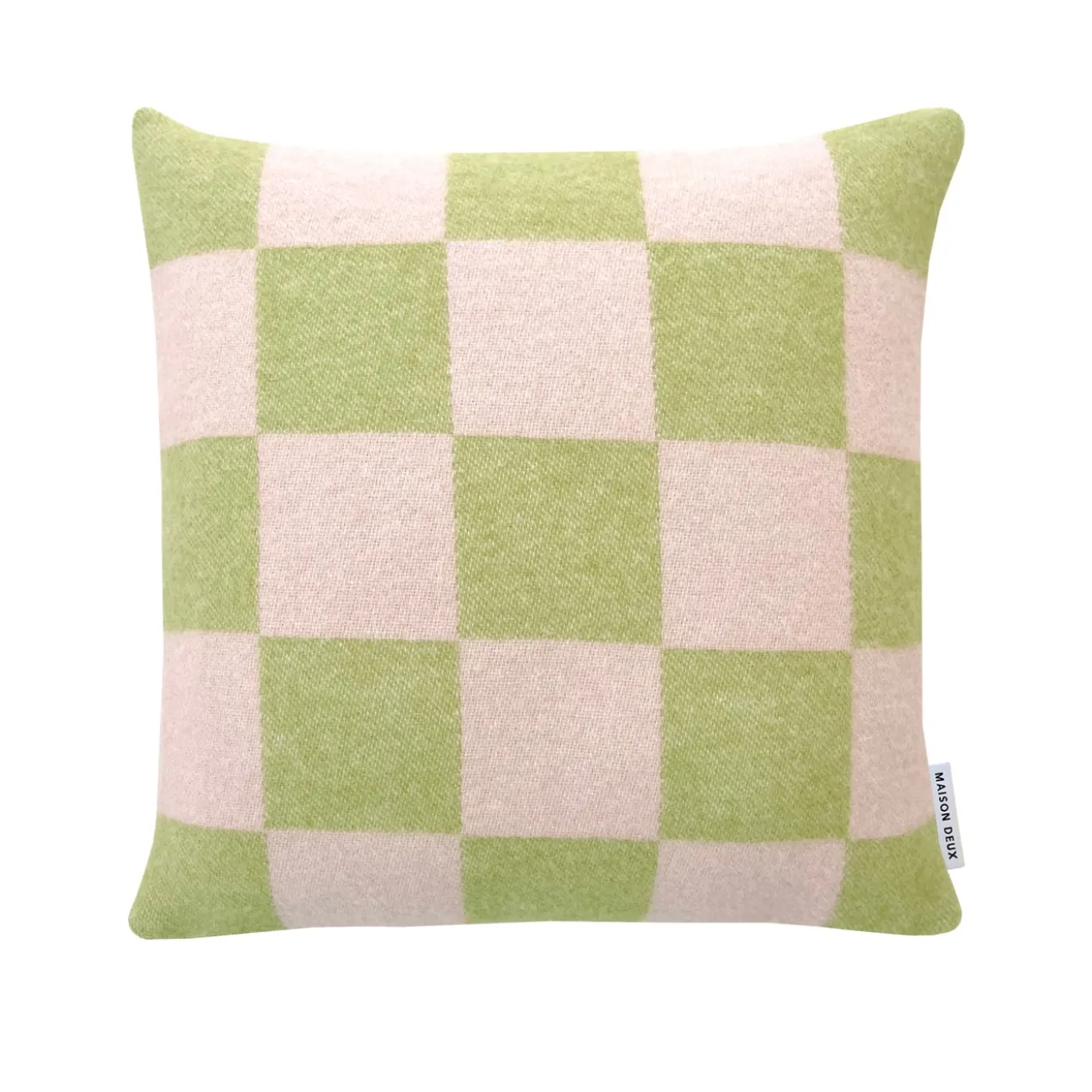 Kussenhoes Checkerboard 50x50 cm kiwi/pink