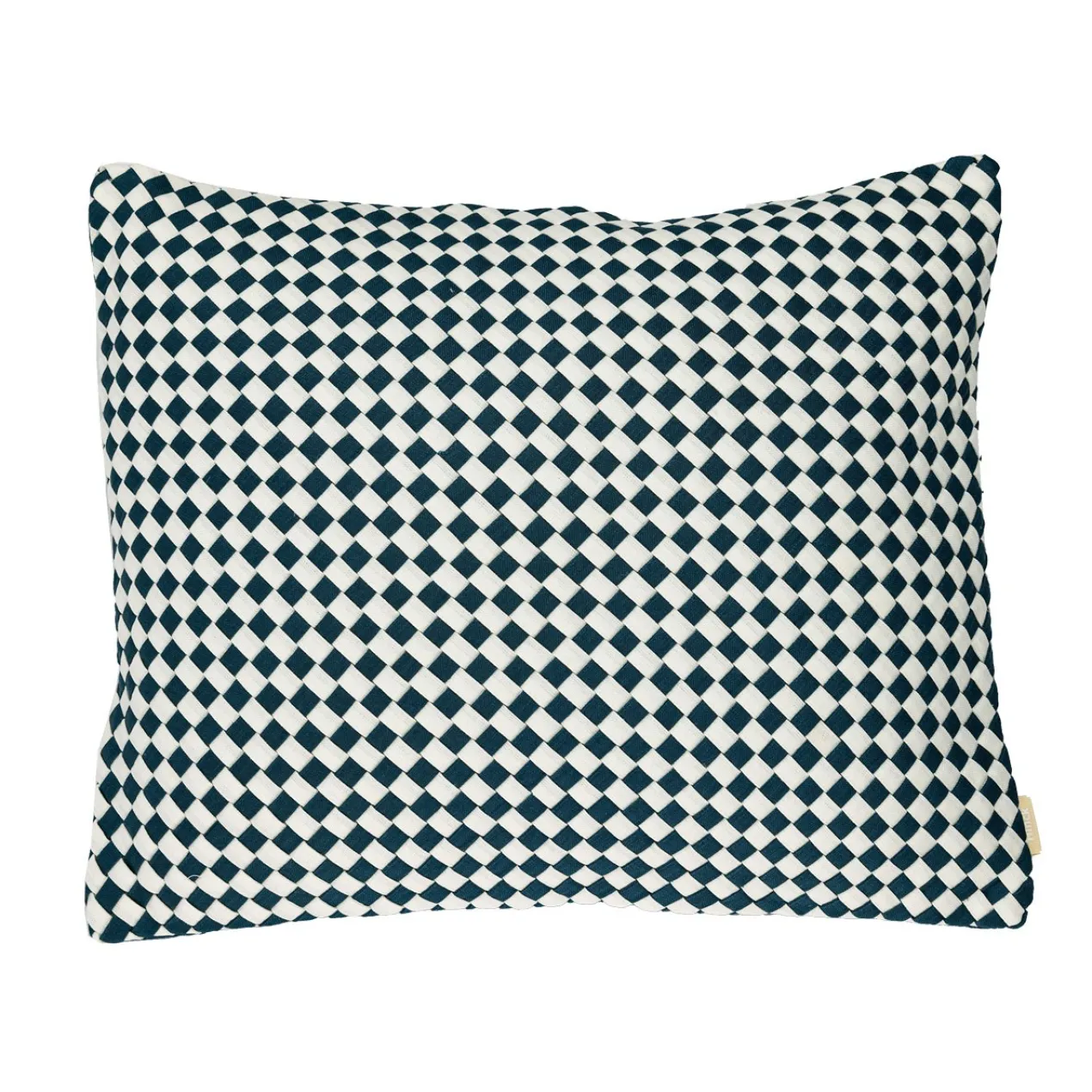 Kussen linnen Woven Blue/offwhite