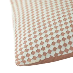 Kussen linnen Woven Duskypink/offwhite