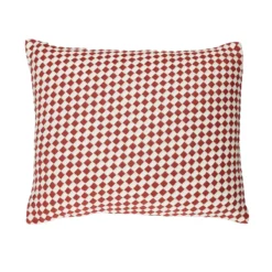 Kussen linnen Woven Mineralred/offwhite