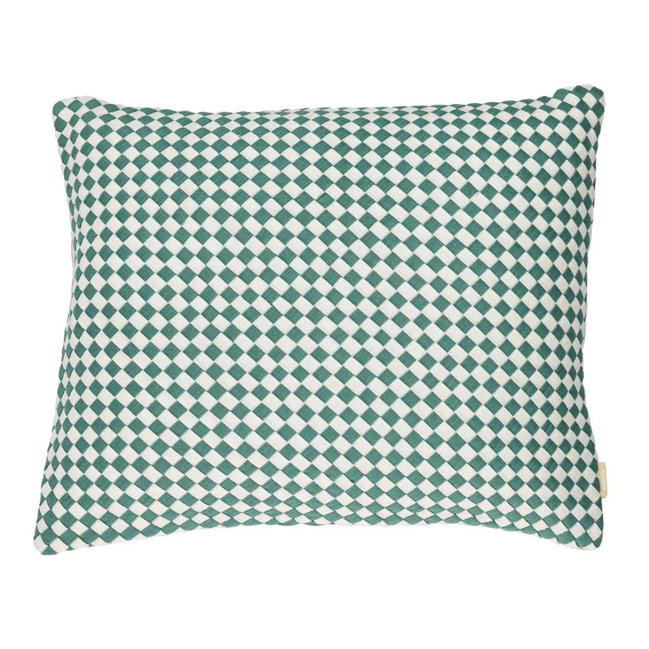 Kussen linnen Woven Seablue/offwhite