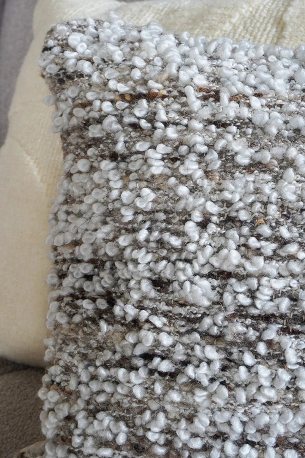 Kussen Mica Naturel/Brown 30 x 100 cm