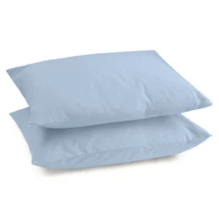 Kussensloop Satin 60x70 cm ice blue - set van 2