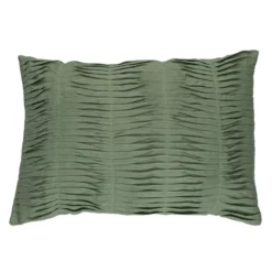 Kussen Small wave linnen old green