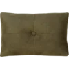 Kussen suède knoop olijf 55x37 cm