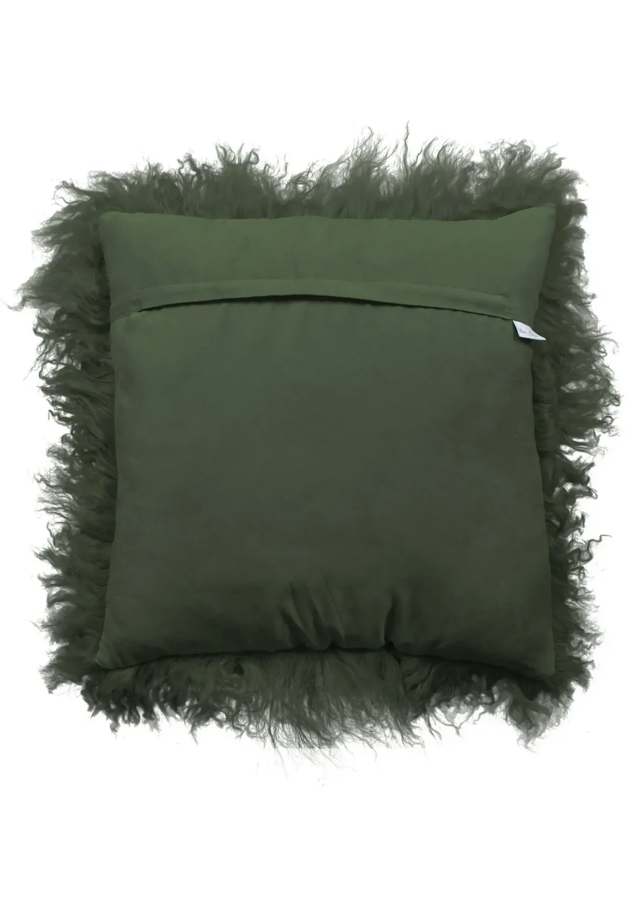 Kussen Tibetaans Schapenvacht 45x45 cm Groen