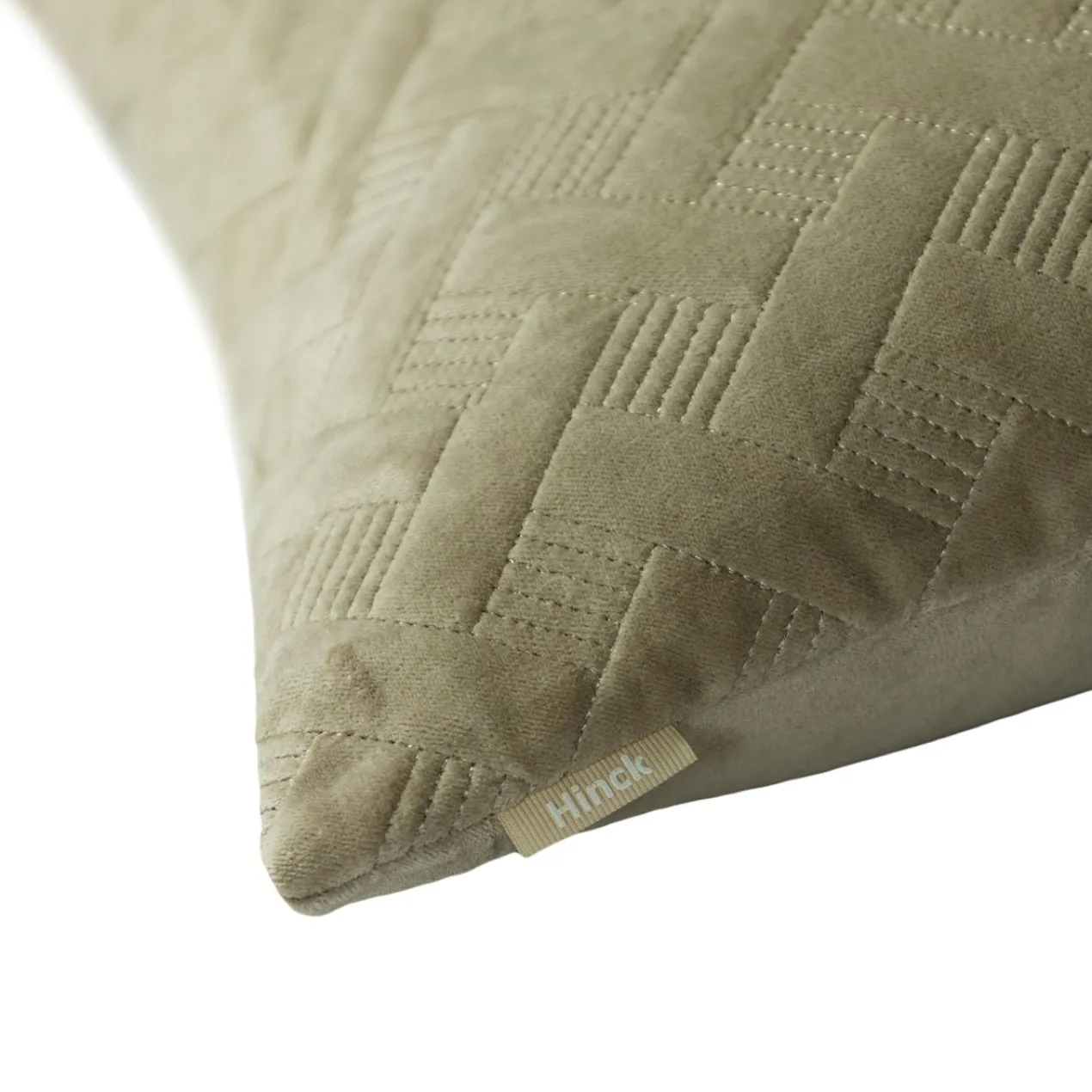 Kussen velours Grids Champagne