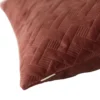 Kussen velours Grids mineralred