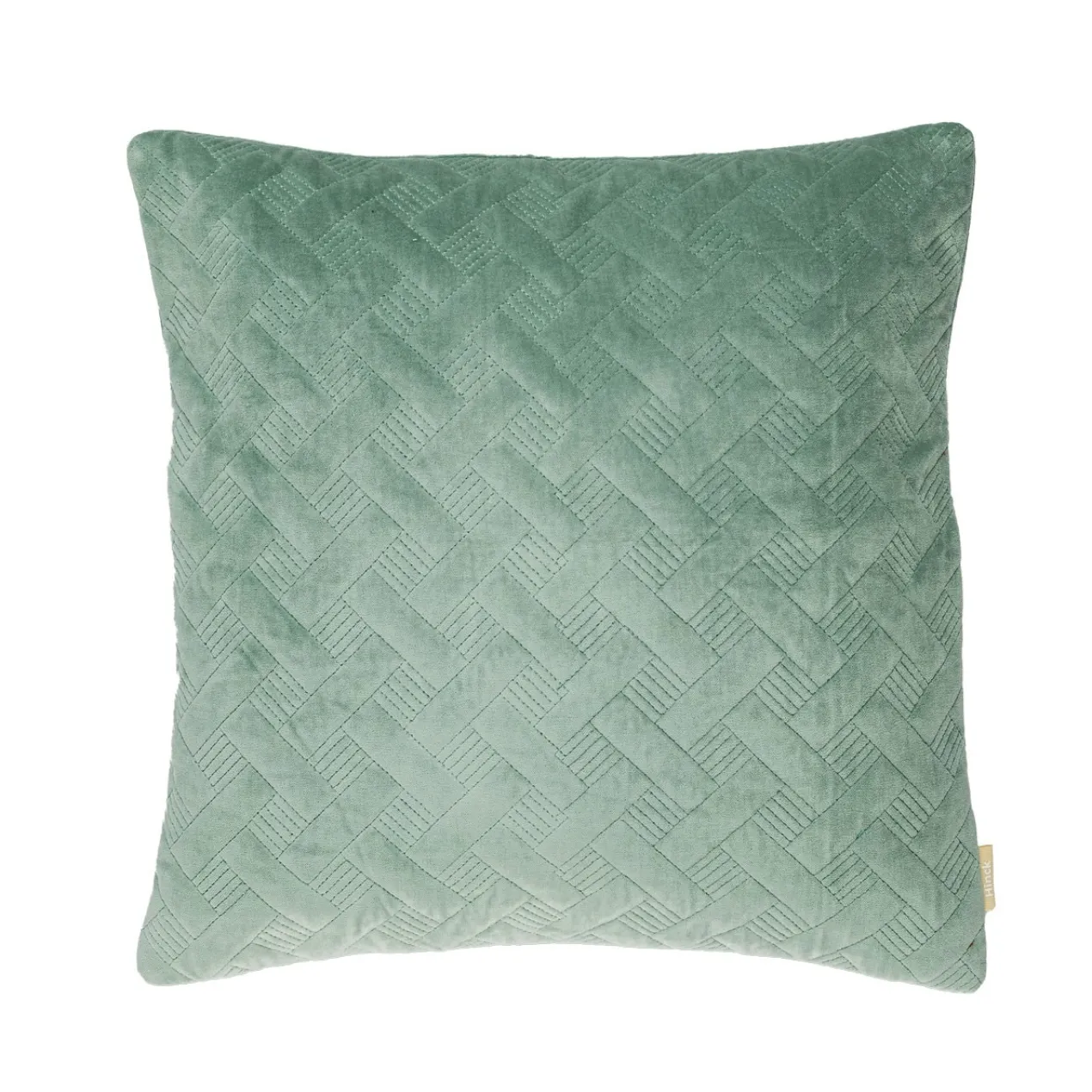 Kussen velours Grids seablue