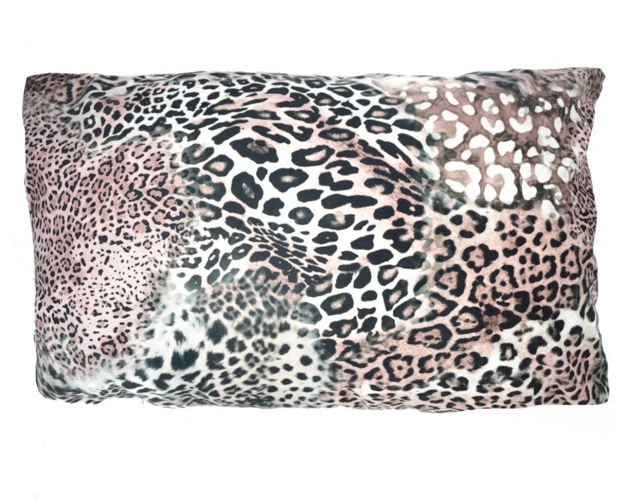 Kussen velvet panterprint 50 x 30 cm