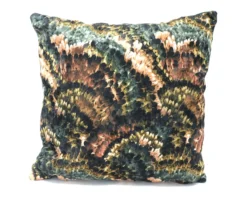 Kussen velvet pheasant 50 x 50 cm groen