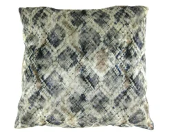 Kussen velvet wilde slangenhuid Kussen velvet slangenhuid 45 x 45 cm beige