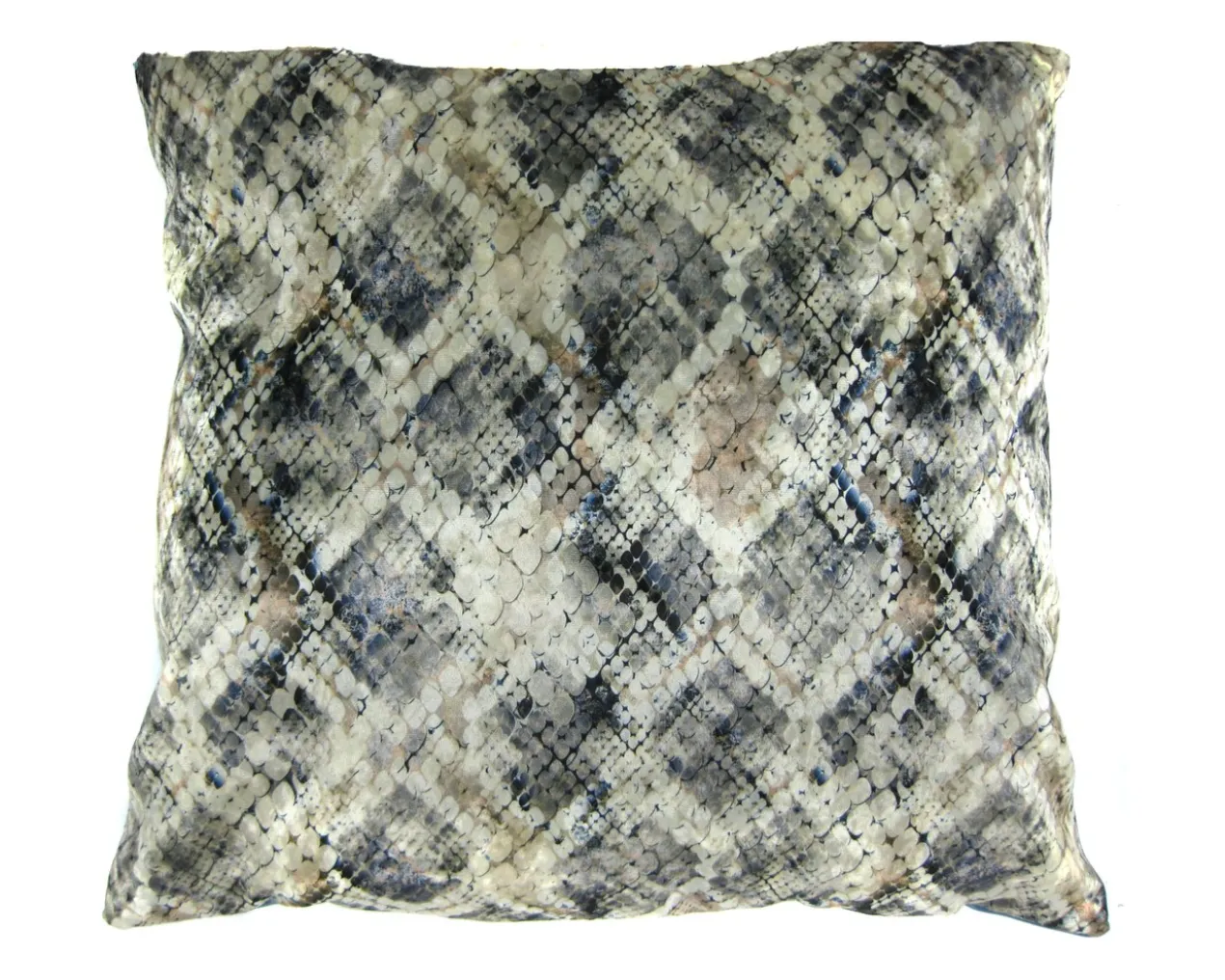 Kussen velvet wilde slangenhuid Kussen velvet slangenhuid 45 x 45 cm beige
