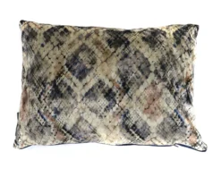 Kussen velvet wilde slangenhuid Kussen velvet slangenhuid 50 x 35 cm beige