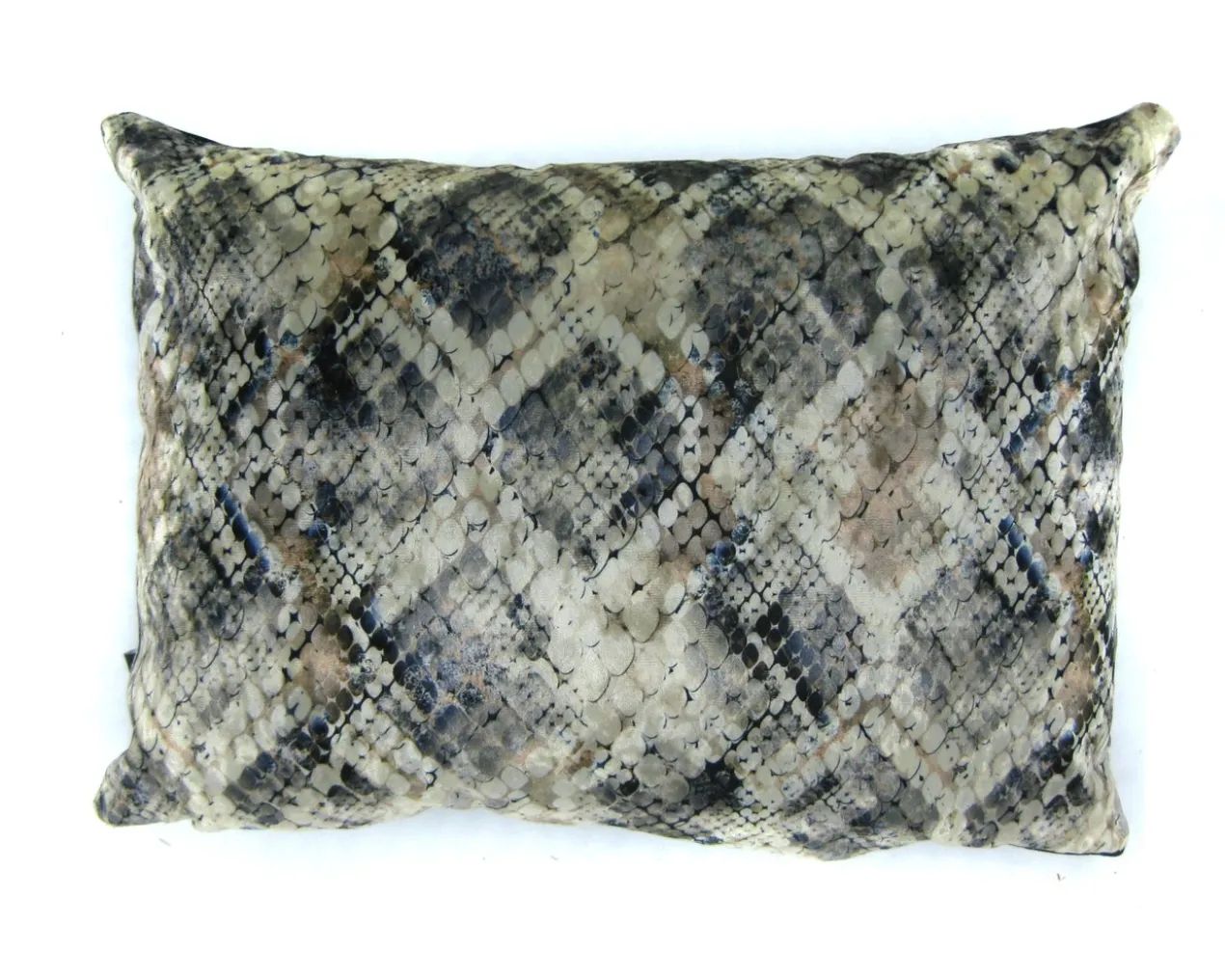 Kussen velvet wilde slangenhuid Kussen velvet slangenhuid 40 x 60 cm beige