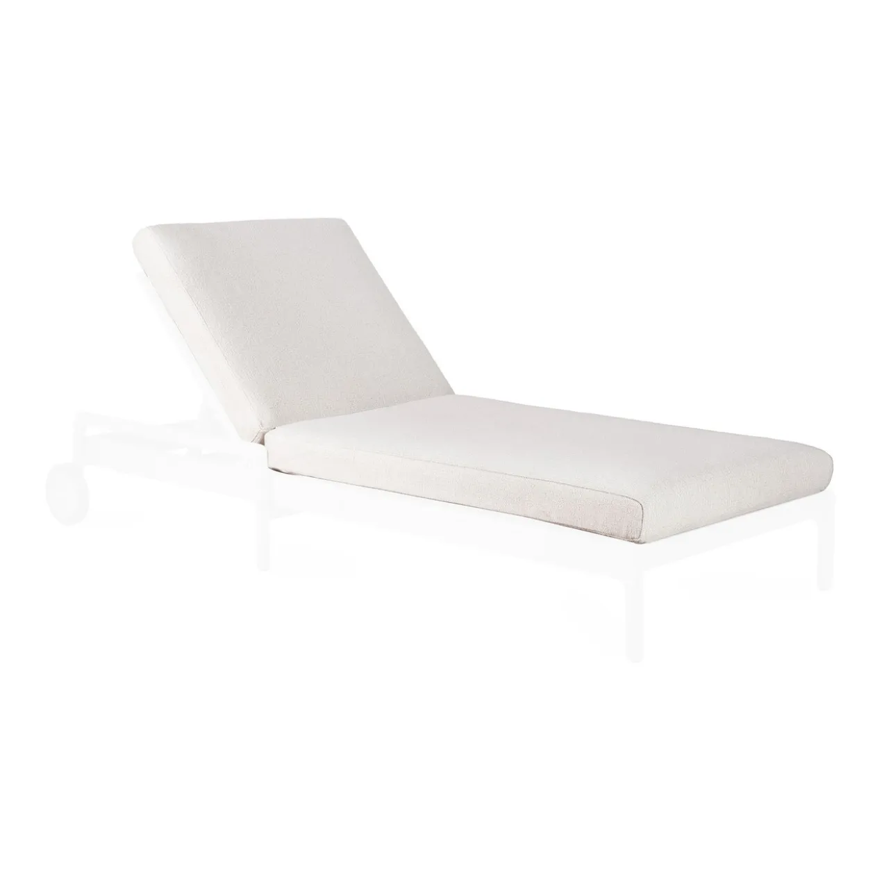 Kussen voor teak Jack adjustable lounger zwart - off white