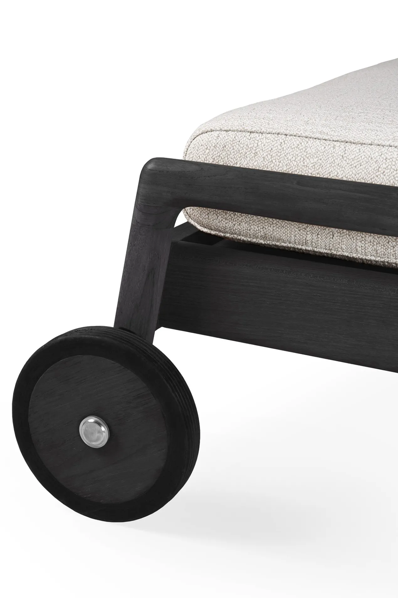 Kussen voor teak Jack adjustable lounger zwart - off white