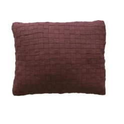 Kussen Woven linnen darkrose