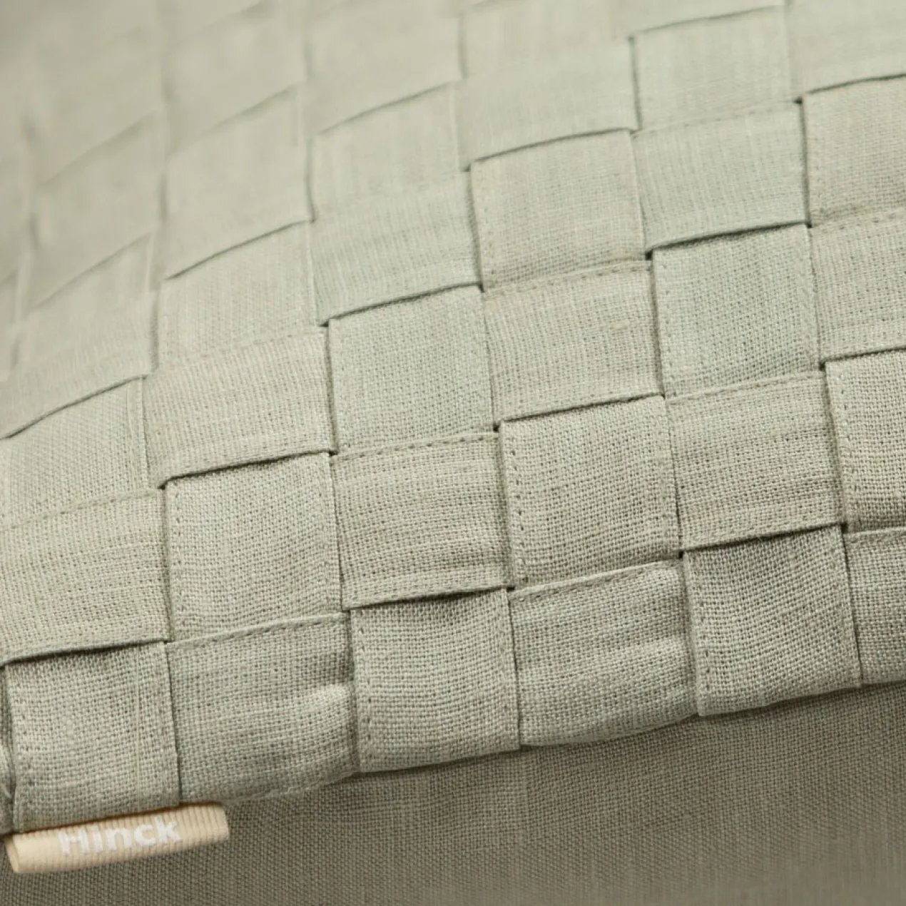 Kussen Woven linnen mintgreen
