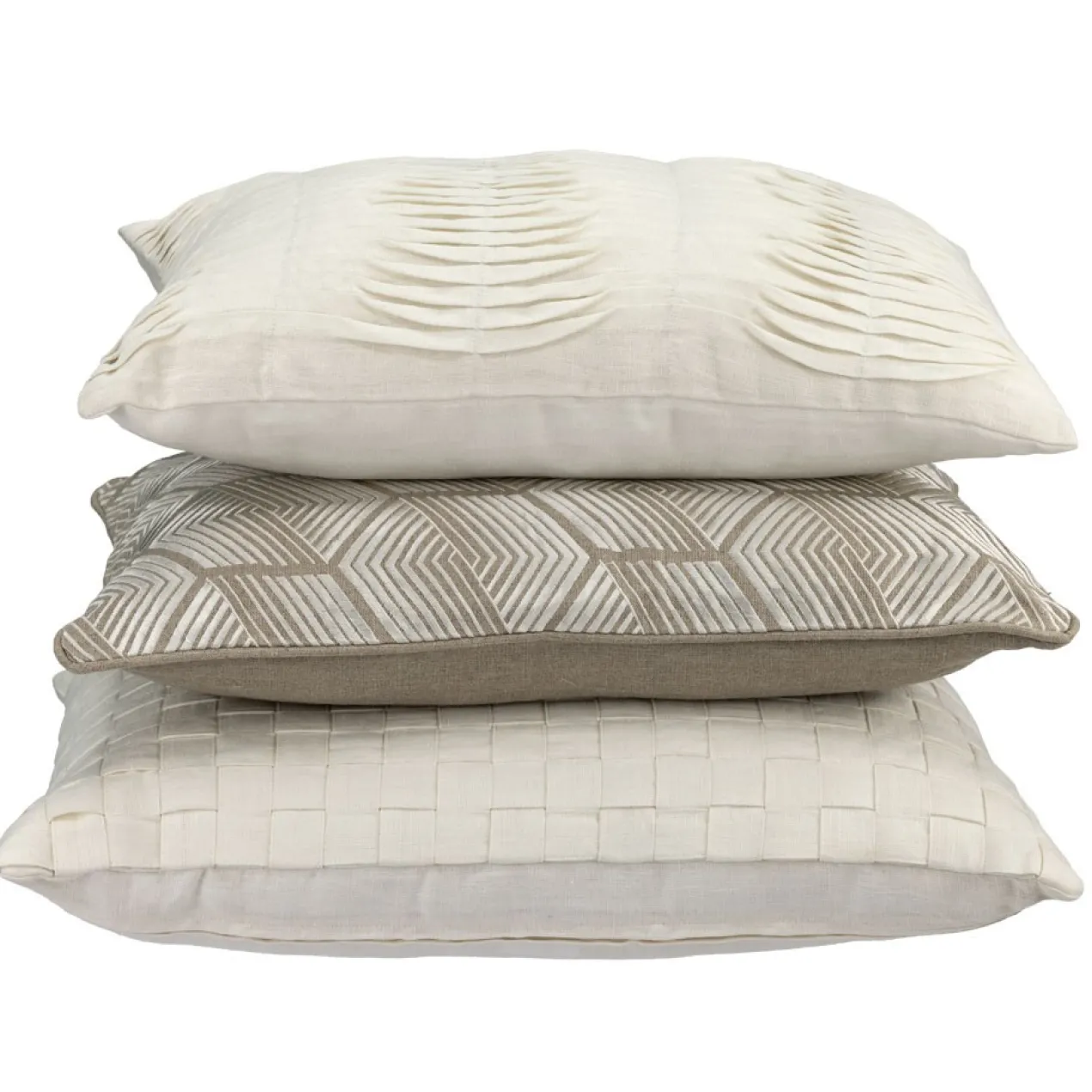 Kussen Woven linnen offwhite